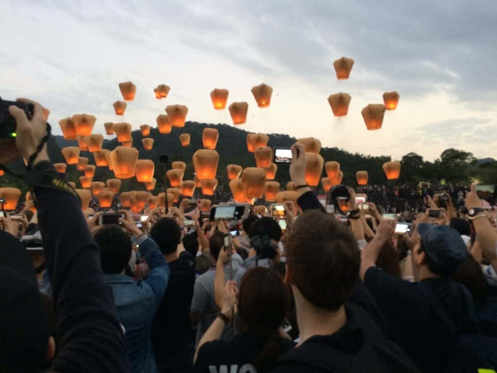 Pingxi Sky Lantern Festival Reality